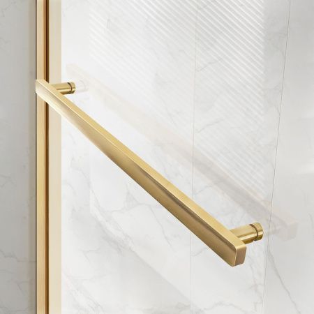 Душевой уголок Vincea Slim Soft VSR-1SS8015CLG 150х80 стекло прозрачное профиль золото без поддона