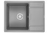 Кухонная мойка Granula 6503, АЛЮМИНИУМ 65х50 цвет серый поверхность матовая