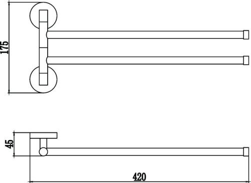 Полотенцедержатель Savol S-008702 - фото 2