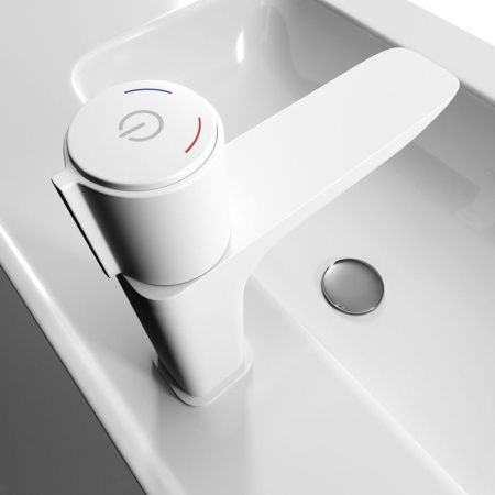 Смеситель IDDIS Slide SLIWTBTi01 на раковину белый