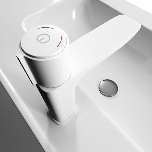 Смеситель IDDIS Slide SLIWTBTi01 на раковину белый - фото 4