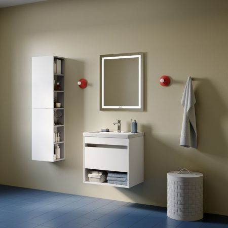 Тумба с раковиной Iddis Zodiac X ZDX60WNi95K 60х40 подвесная цвет белый