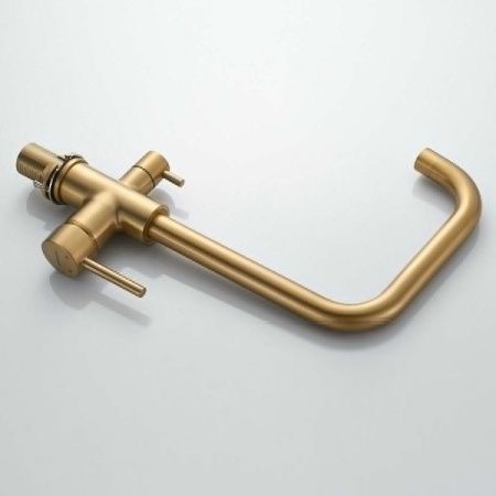 Смеситель для кухни Shevanik S228G на мойку золото