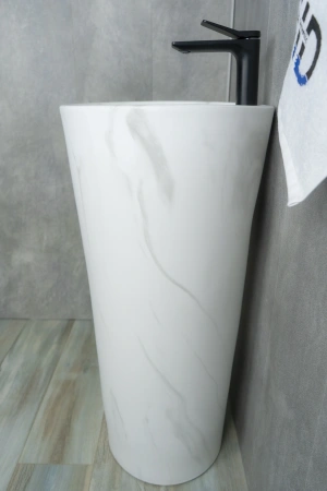 Раковина керамическая Gid Autonomo 81111 40х40 напольная цвет многоцветный 1 отверстие под смеситель