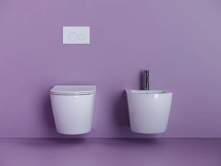 Унитаз подвесной Ceramica Nova UNO CN11001 белый с сиденьем микролифт безободковый душевой смыв