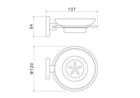 Мыльница Aquatek ОБЕРОН AQ4203CR