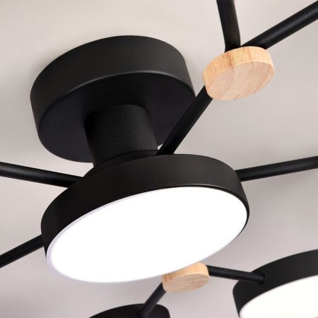 Люстра потолочная LED4U L3201-700 BK