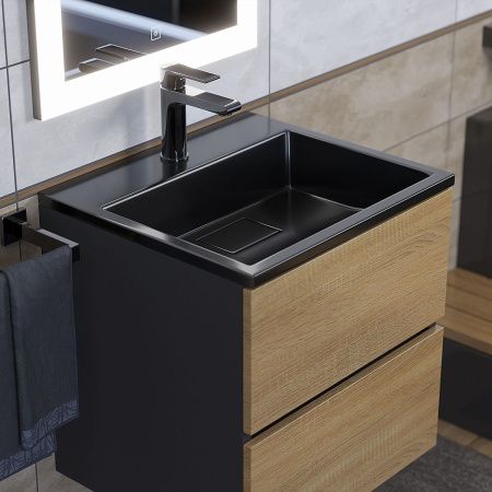 Тумба под раковину Uperwood Barsa 2937205252 50х50 подвесная цвет коричневый