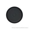 Раковина керамическая Iddis Ray RAYBM03i27 40х40 накладная цвет черный без отверстий под смеситель