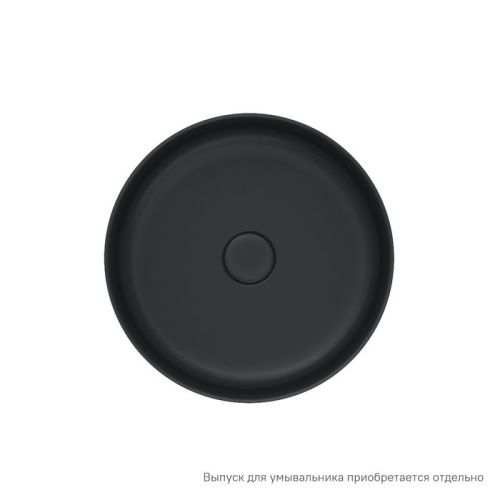 Раковина керамическая IDDIS Ray RAYBM03i27 36х36 накладная цвет черный без отверстий под смеситель - фото 2