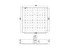 Верхний душ Fima Carlo Frattini F2620/2CR 20х20 хром