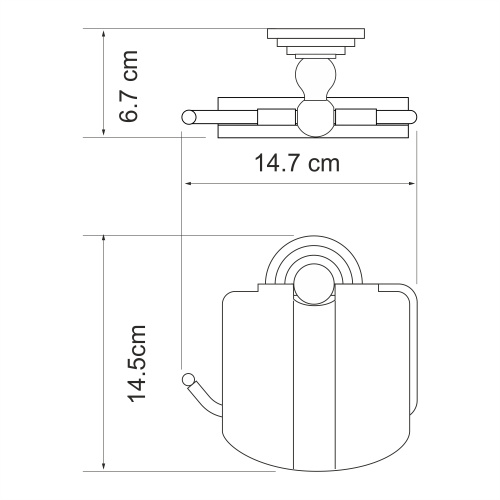 Бумагодержатель WasserKRAFT 7025 - фото 4