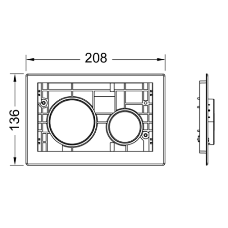 Клавиша смыва механическая Tece TECEloop 9240666 цвет хром