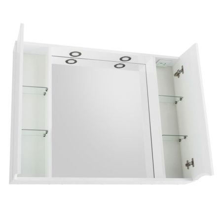 Зеркало-шкаф BelBagno Fly-Marino MARINO-SPC-1000/750-2A-BL-P 100х80 подвесной цвет белый