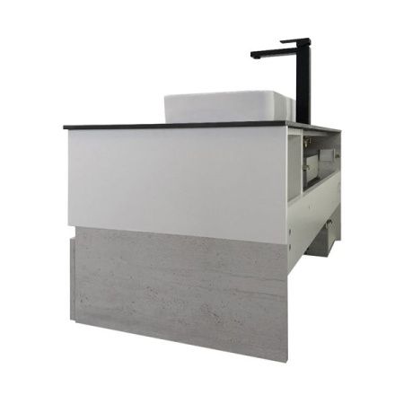 Тумба с раковиной Comforty Прага 00-00014833CF 120х50 подвесная цвет серый