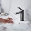 Смеситель Shevanik S4601T на раковину оружейная сталь
