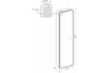 Шкаф-пенал Taliente Amato TA-CBled-L40160 40х160 подвесной цвет белый