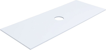 Столешница Allen Brau Reality 1.32026.K 121х46 накладная цвет белый