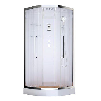Душевая кабина Acquazzone Alexandra 90 90х90 четверть круга с крышей ориентация универсальная Душевая кабина Acquazzone Alexandra 90 90х90 четверть круга с крышей ориентация универсальная