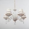Люстра подвесная Abrasax EMMA (ЕММА) L.5401-5CREAM/G