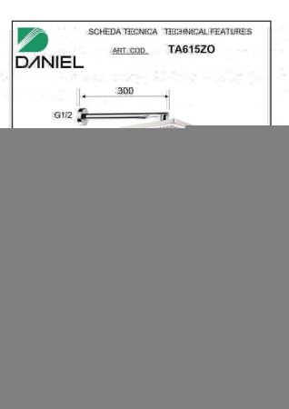 Душевая система Daniel Tiara TA615ZOL-CR встраиваемая в стену цвет хром