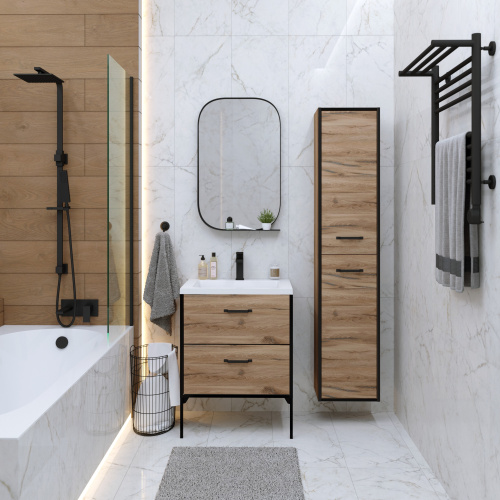 Раковина Madera Модуль 4627173210782 накладная цвет белый - фото 3