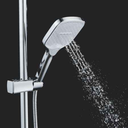 Душевая стойка Shevanik S4136 настенная цвет хром