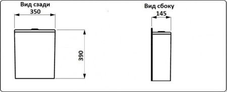 Унитаз напольный с бачком CeramaLux 1218A белый с сиденьем микролифт безободковый каскадный смыв