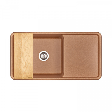 Кухонная мойка Aquaton Беллис 1A725132BS270 97х51 цвет коричневый