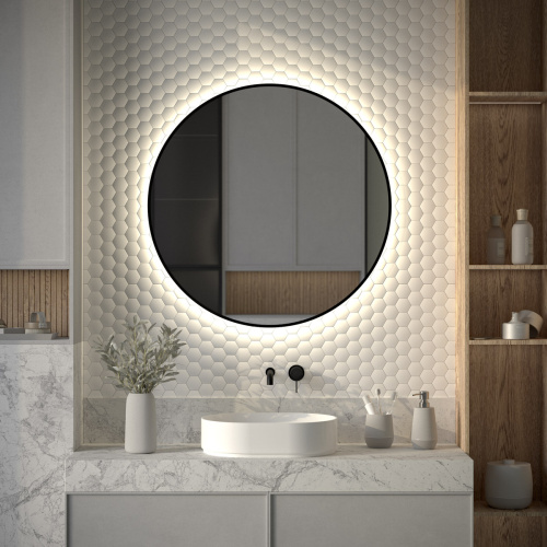 Зеркало с подсветкой Defesto AURA DF 2986 90х90 - фото 3