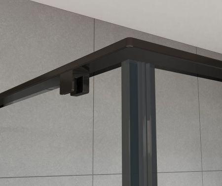 Душевой уголок Vincea Arno VSR-1A9012CLB 120х90 стекло прозрачное профиль черный без поддона