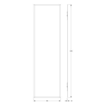 Зеркало Evoform Comfort BY 0946 40х140 подвесное