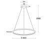 Люстра подвесная Italline IT013-6028 black 3000K