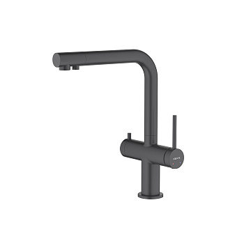 Смеситель для кухни Aquatek ЕВРОПА AQ1385MB на раковину черный матовый