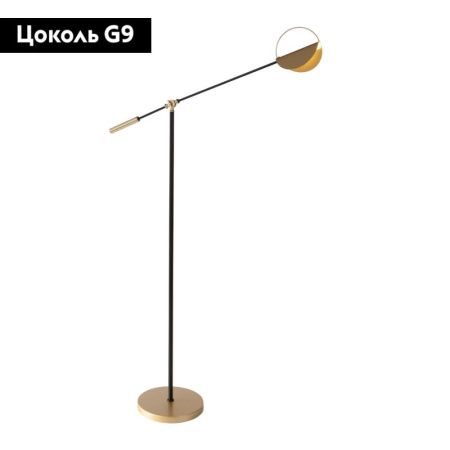 Торшер Eurosvet Grazia (Гразиа) 01143/1 черный/золото