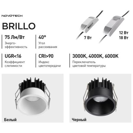Светильник встраиваемый Novotech Brillo (Брилло) 359865