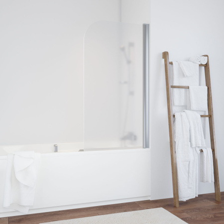 Душевая шторка на ванну Vegas-Glass EV+EV NOVO EV 70 08 10 R 70х139 стекло матовое профиль хром глянцевый ориентация правая