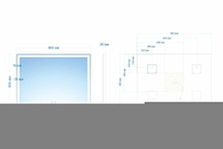 Зеркало с подсветкой Abber AG6104SP 80х60