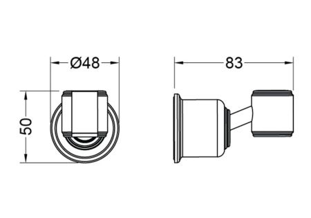 Держатель для душа Aquatek КЛАССИК AQ2407CR хром