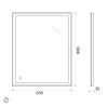 Зеркало с подсветкой BelBagno SPC-GRT-650-800-LED-TCH 70х80 подвесное
