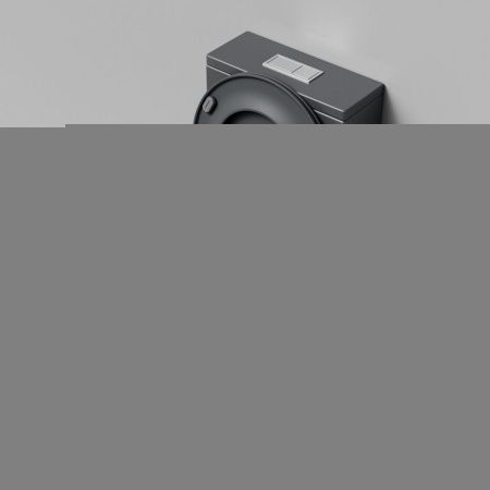 Унитаз напольный с бачком Grossman GR-4458GMSQ серый с сиденьем микролифт безободковый смыв торнадо