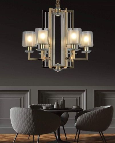 Люстра подвесная Lumina Deco Manhattan (Манхаттан) LDP 8012-6 F.GD - фото 2