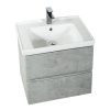 Тумба под раковину Art&Max TECHNO AM-Techno-700-2C-SO-LS935 70х50 подвесная цвет серый