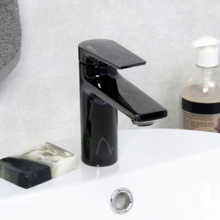 Смеситель Wasserkraft Glan 6600 6603 на раковину черный