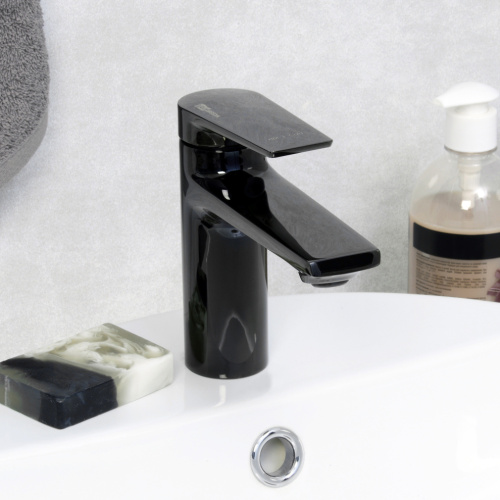 Смеситель WasserKRAFT Glan 6600 6603 на раковину черный - фото 3