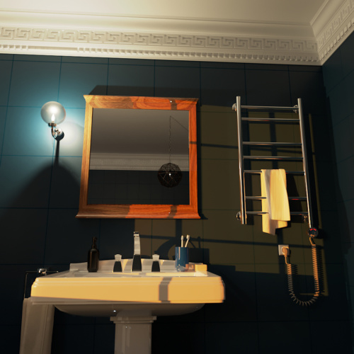 Полотенцесушитель Маргроид Вид 10 10-8040-257R 45х87 электрический хром - фото 3