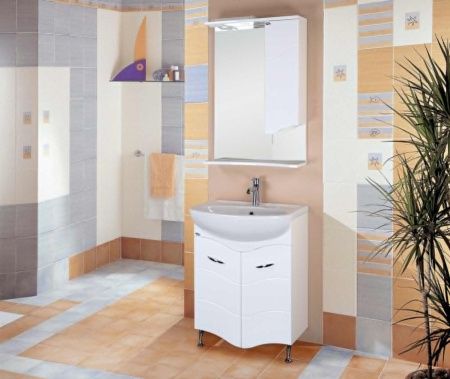 Зеркало-шкаф Onika Лайн 205820 60х80 подвесной цвет белый