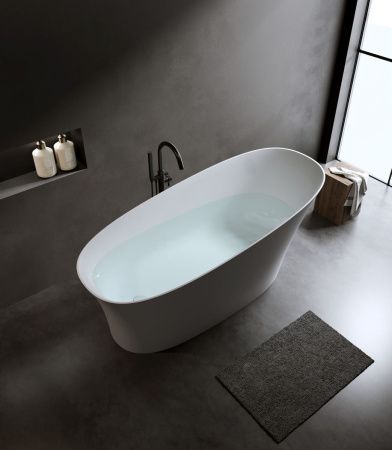 Ванна из искусственного камня Timo KIARA KIARA1700 170х75 отдельностоящая овальная