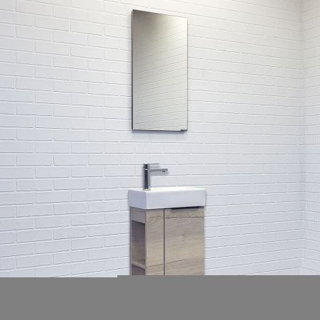 Тумба с раковиной Comforty Матэ 00-00015132CF 40х20 подвесная цвет коричневый