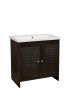 Тумба под раковину Stella Polar Монтоне SP-00000161 80х40 напольная цвет коричневый
